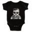 Little Boss: Funny Baby Onesie with Mustache and Sunglasses