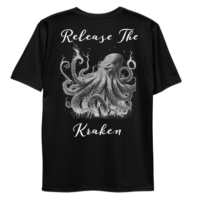 Mystery of the Deep: Kraken Concealed T-Shirt with Enigmatic Sea Monster Graphic