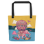 Vibrant Elephant Parade: Cool Tote Bag with Colorful Elephant Design