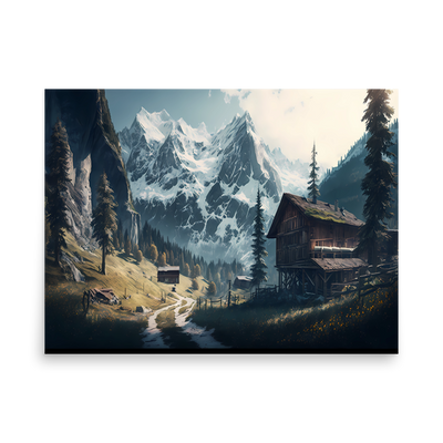 Swiss Mountains Poster: Immerse Yourself in the Majestic Alpine Landscape