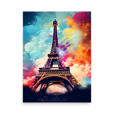 Eiffel Tower Majesty: Art Poster