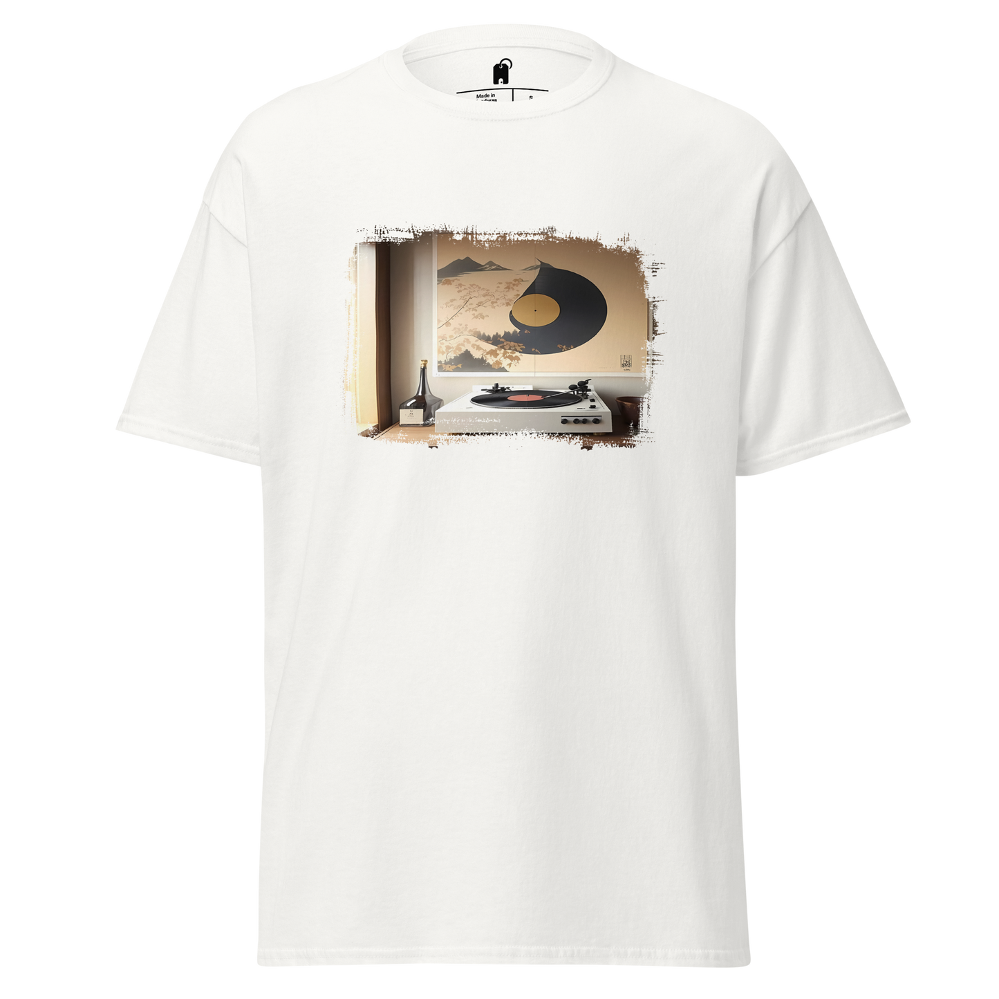 Vinyl Vibes: Japanese Inspired Bedroom T-Shirt