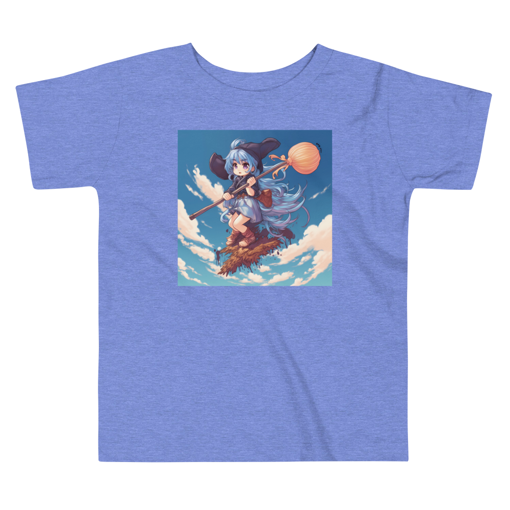 Kawaii Magic: Toddler's Anime Witch T-Shirt for Kids
