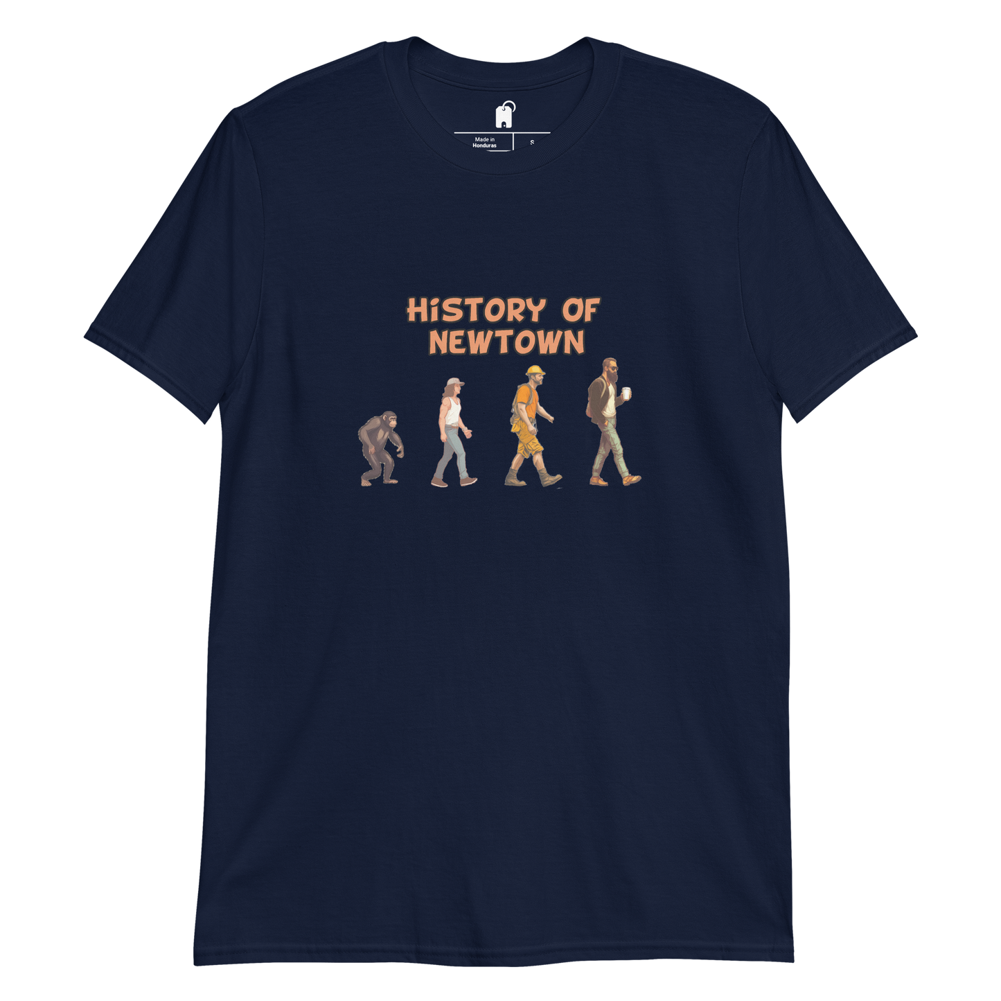 Evolution of Newtown: A Hilarious Journey T-Shirt