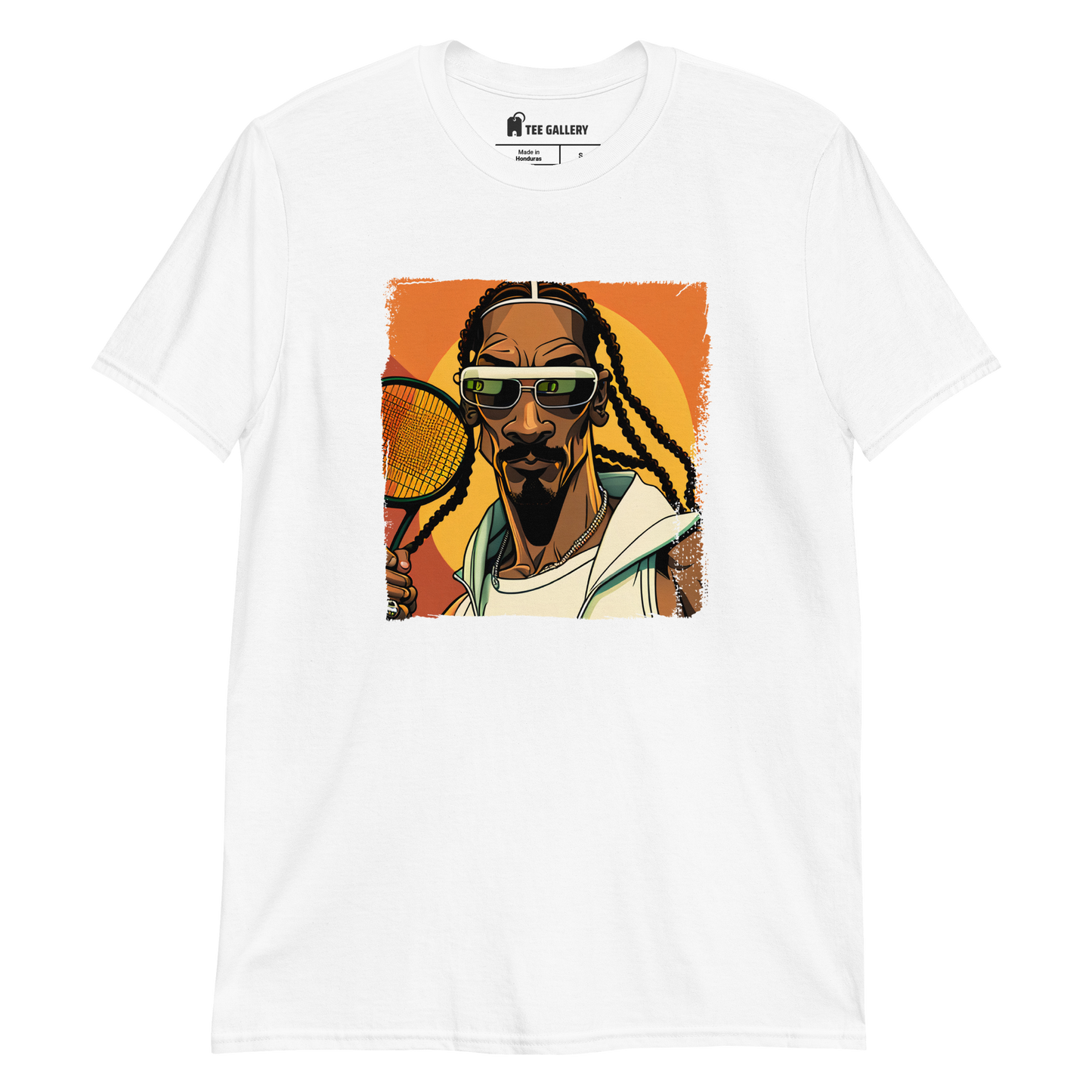 Hip-Hop on the Court Graphic Tee - Serve Up Some Funny Style