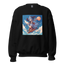 Enchanting Witchcraft: Trendy Graphic Sweatshirt with Anime Witch Riding a Broomstick