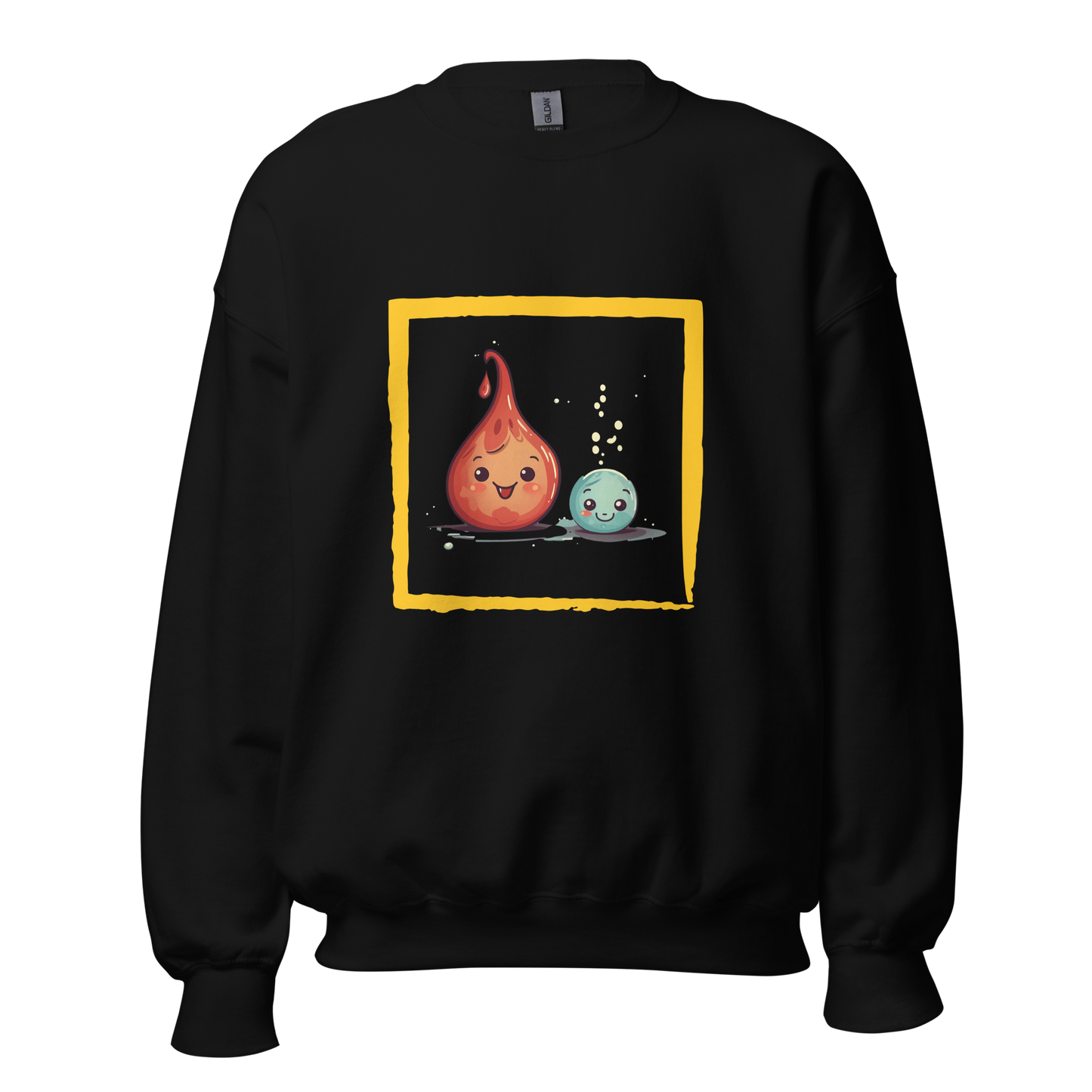 Flameboy Fury: Trendy Graphic Sweatshirt with Fiery Energy