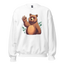 Friendly Bear Wave: Cute Sweatshirt with Adorable Bear Design