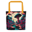 Trippy 'Shroomscape: A Psychedelic Mushroom Land Tote Bag