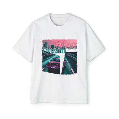 Retro Tokyo Skyline: Vintage Japanese Oversized Tee