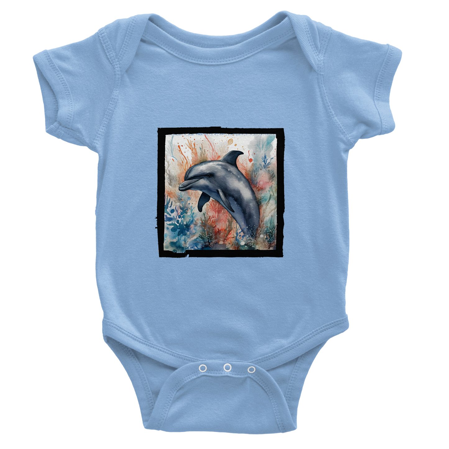 Dolphin Delight: Cute Baby Dolphin Onesie for Little Ocean Explorers