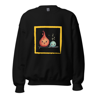 Flameboy Fury: Trendy Graphic Sweatshirt with Fiery Energy