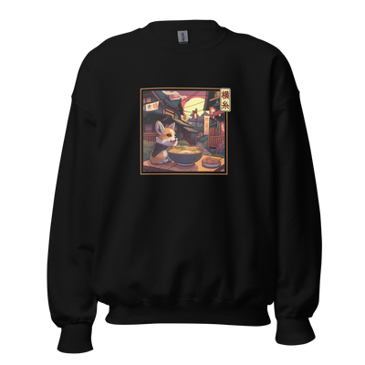 Corgi-noodle Craze Sweatshirt: Adorable Corgi Eating Ramen