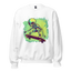 Cosmic Skater: Retro Graphic Sweatshirt with an Alien Twist