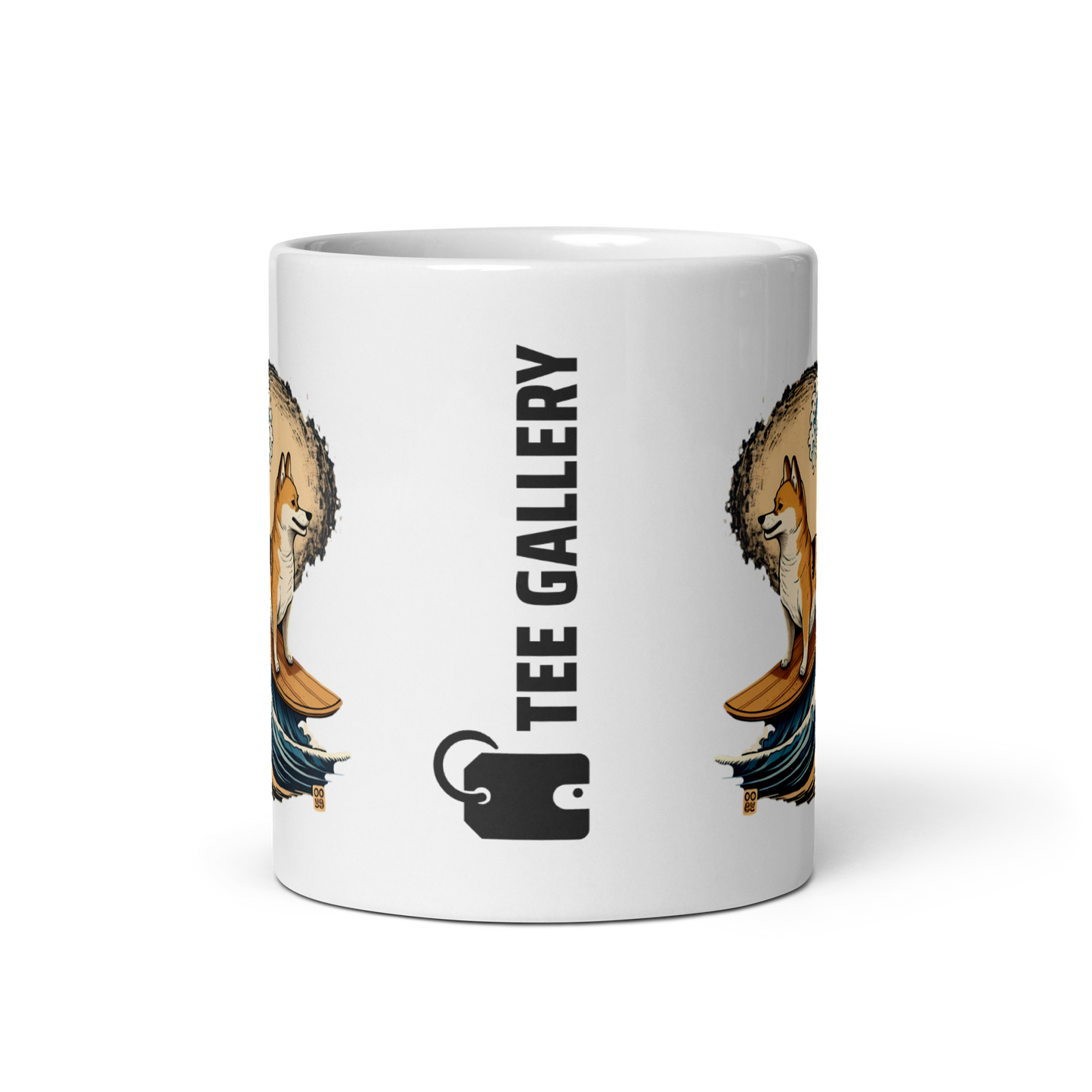 Surfing Shiba Inu Mug: Ride the Wave with Your Favorite Canine Companion