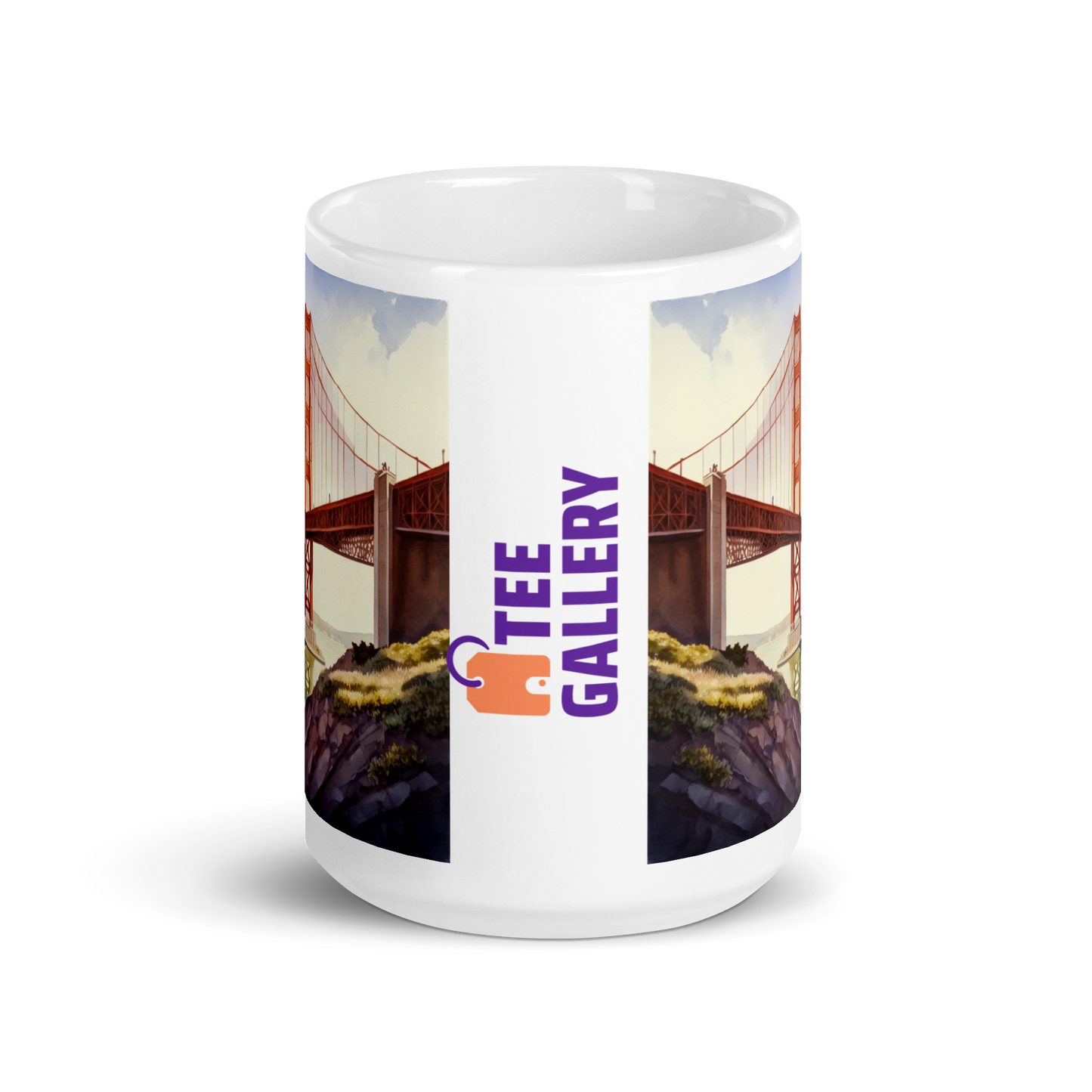 San Francisco Vibes: Enjoy Your Coffee with the Golden Gate Bridge on this Mug